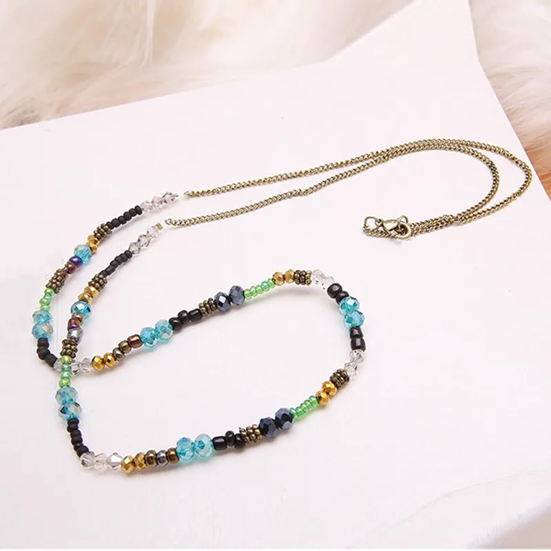 Новинка 2019 года Винтаж Boho длинная бахрома ожерелья для мужчин кулон женщин колье
