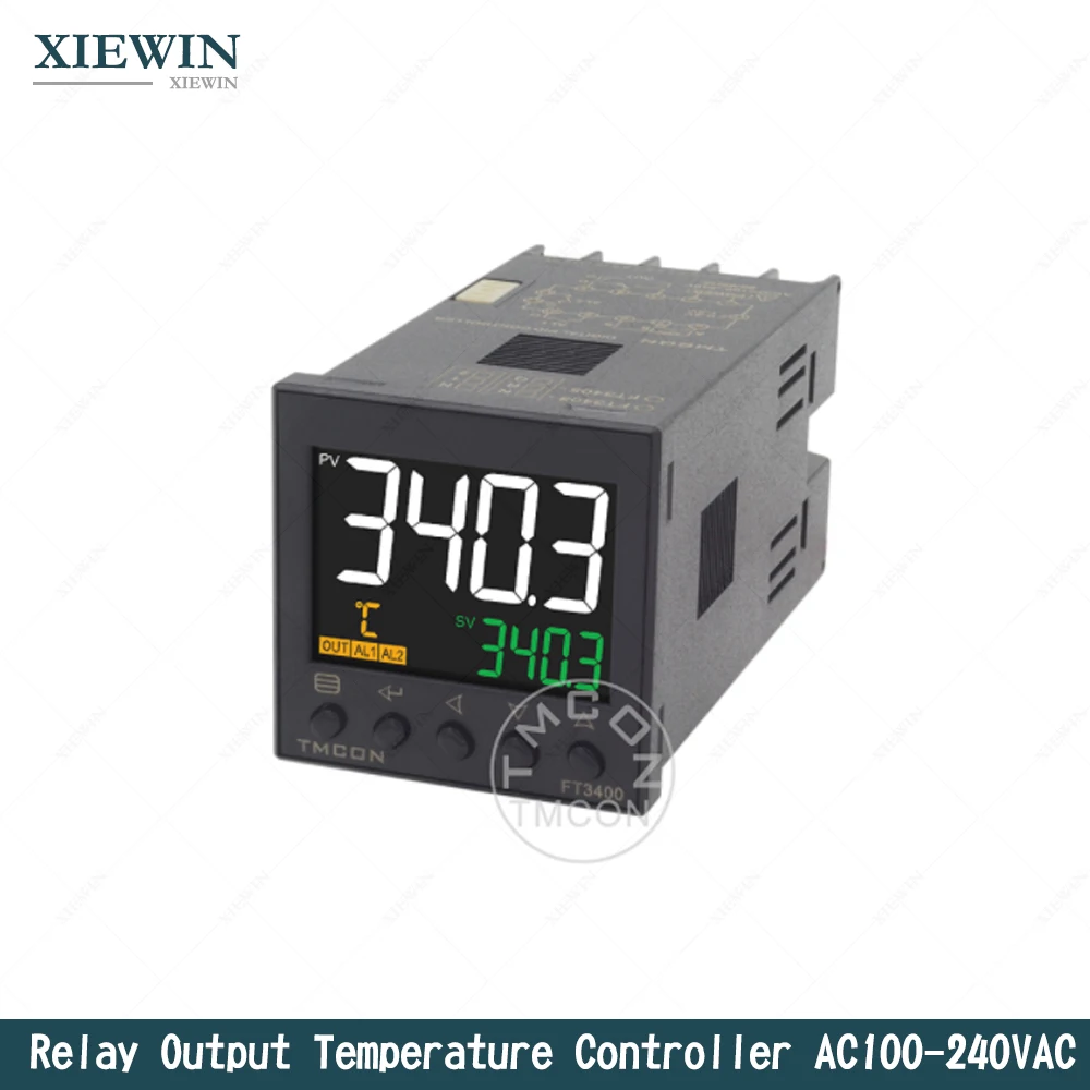 

48mm Relay SSR Output K J Pt100 Input PID temperature Controller AC100-240VAC 0.3 Accuracy thermostat Controller