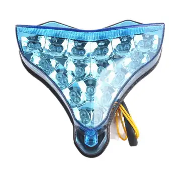 

LED Integrated Turn Signals Brake Tail Light For Yamaha YZF R1 2009 2010 2011 2012 2013 Blue