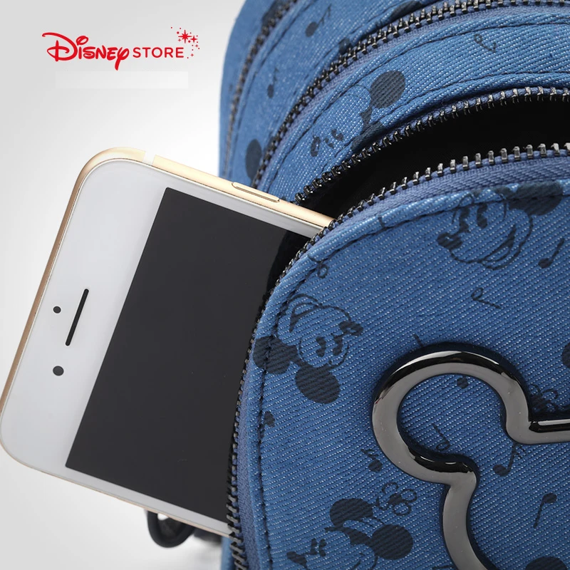 Модный Мини подгузник disney джинсовый синий рюкзак &quotМикки&quot женская новая сумка