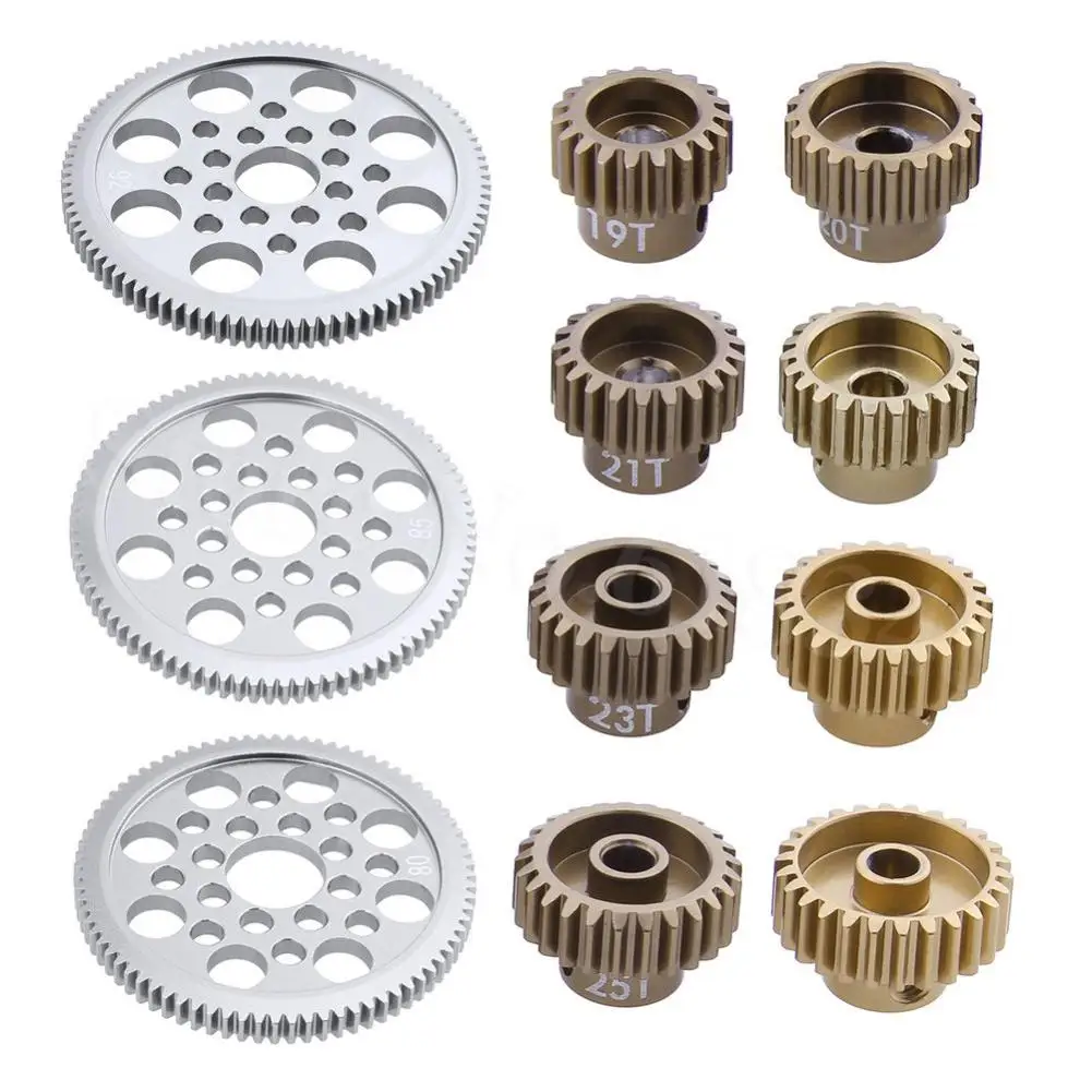 14 Pcs Metal 48P Spur Gear 92T 85T 80T 18T Brush / Brushless Motor Pinion Gears28T for Sakura D3 XI Zero S 1:10 RC Drift Car 14 Pcs Metal 48P Spur Gear 92T 85T 80T 18T Brush / Brushless Motor Pinion Gears28T for Sakura D3 XI Zero S 1:10 RC Drift Car