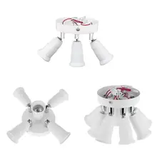 Регулируемый E27 Splitter 3/5/9 глав основание светильника светодио дный свет держатель лампы адаптер конвертер гнездо E27 основание светильника держатель