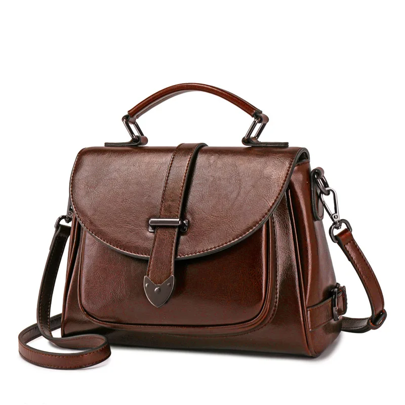 

High Quality Genuine Leather Tote Women Bag Messenger Handbag New Fashion Casual Natural Skin Female Cross Body Shoulder Bags