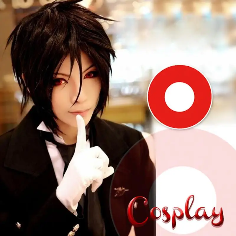 

Popular 2pcs Cosplay Makeup Cosmetic Contact Lenses Big Eyes Cute Circle Contact Lenses Celeb Easy Carry Student Soft Younger
