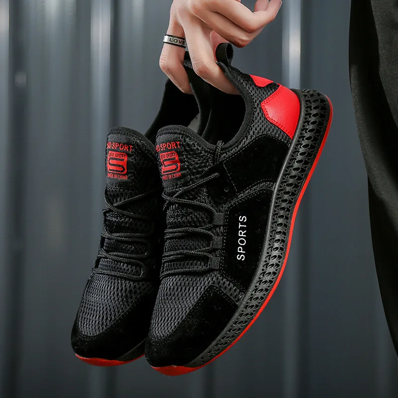 2019 Moda Lazer Tempo Oco Fora Para Sapato No Run 4d White black Homem 8 gray Da Masculino Novo Joker Em shipment Sola Movimento De Padrão Primavera Tendência OXq8wO
