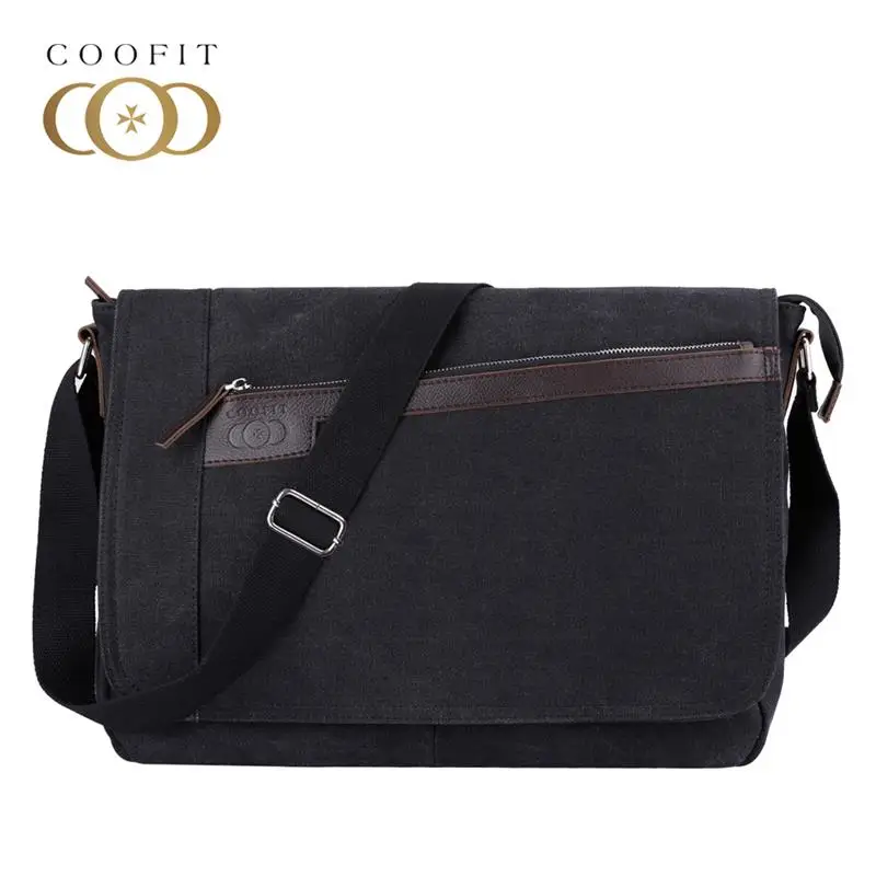 

Vintage Men Canvas Messenger Bag Casual Solid Zipper Laptop Bags For Male Boys Teenager Schoolbags Travel Crossbody Bags