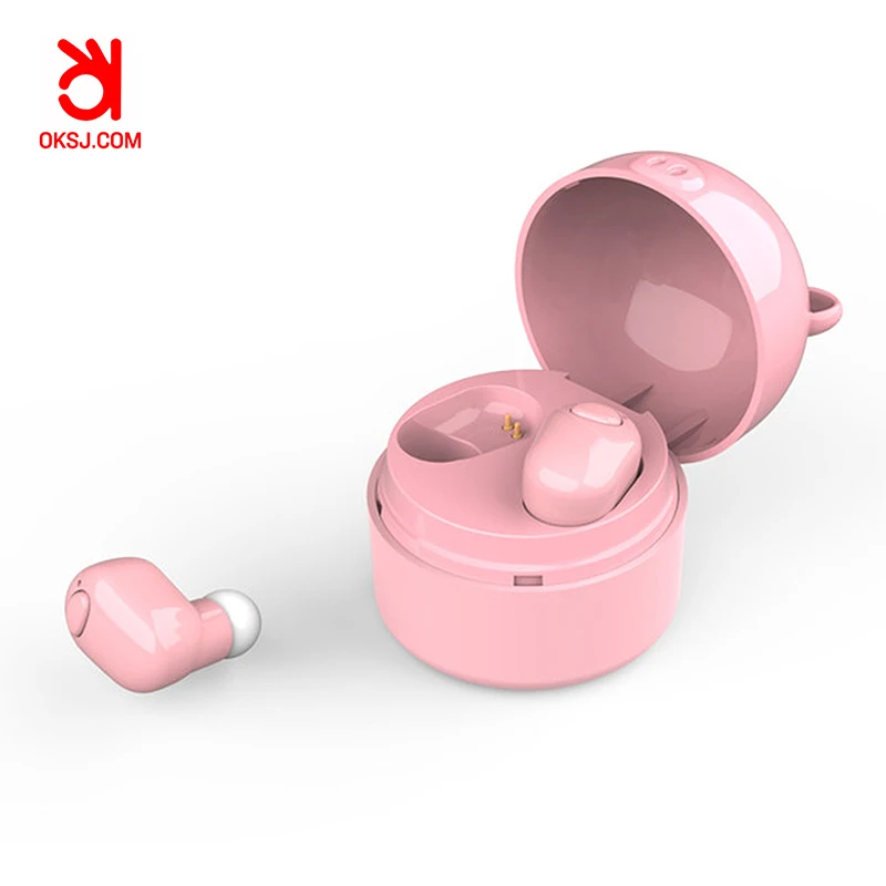 

OKSJ S620 Bluetooth Earphones For Girls True Wireless Earbuds Cute Pig Shape wireless Headset Stereo with Mic and charging box