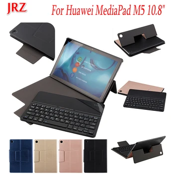

JRZ 10.8 inch Tablet Case For Huawei MediaPad M5 10.8" CRM-AL09 CRM-W09 Detachable WiFi Bluetooth Keyboard Leather Stand Cover