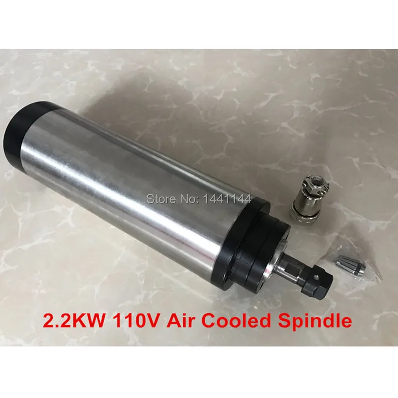 

CNC Spindle 2.2KW 220V/110V Air Cooled Spindle Motor Machine 80MM ER20 Collet Router Tools For Milling