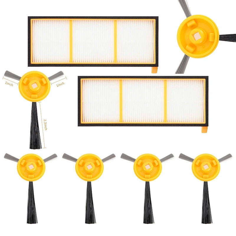 

Filter Side Brush Kit Vacuum Cleaner Replacement Parts For Shark ION ROBOT RV700 RV720 RV750/C Vacuum Cleaner Side Brush Filter