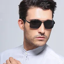Для мужчин Брендовая дизайнерская обувь черного цвета с поляризованными линзами, очки Oculos de sol masculino UV400 солнечные очки для вождения
