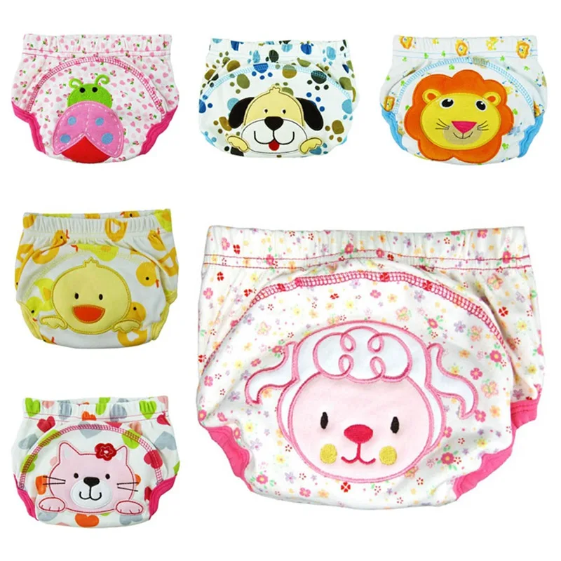 Cheap Price Cotton Children's Underwear Infant Kids Baby Panties Short Briefts Cartoon Baby Girls Boys Training Pants Underpants