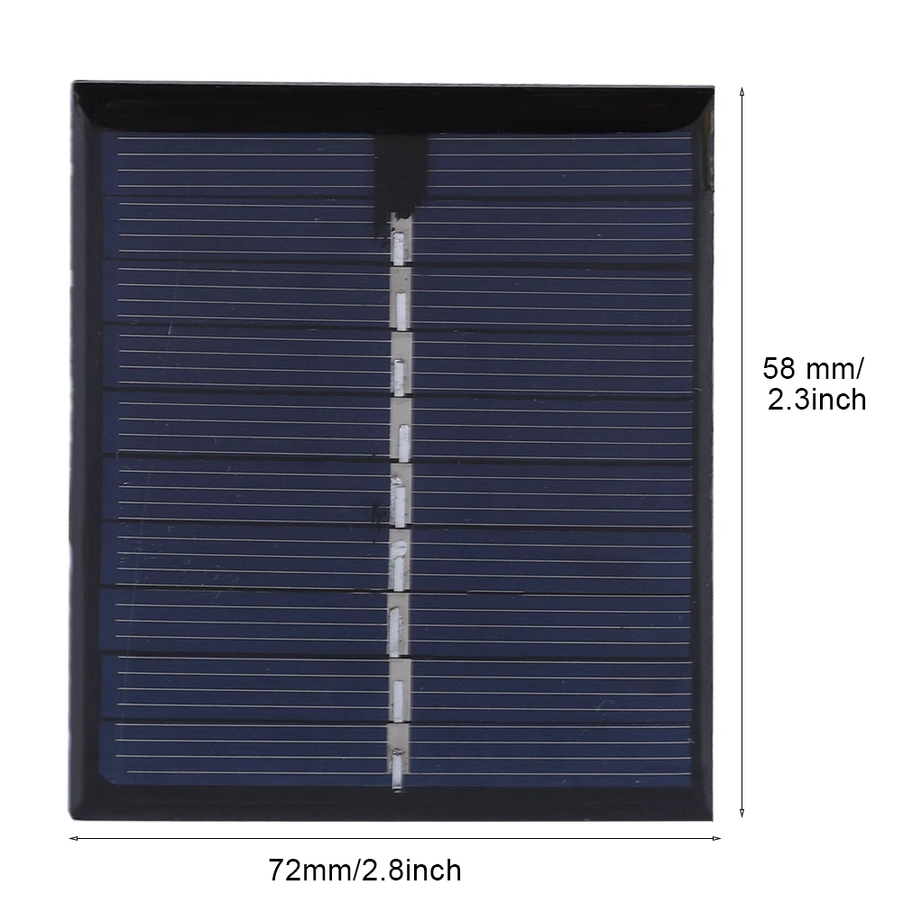 0,5 W 5 V DIY Solar Panel Polysilizium Platte Batterie Power Board 72x58 Outdoor Power Solar Panel
