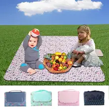 Открытый ПВХ водонепроницаемый коврик для пикника для кемпинга Летний пляж Дети Ползания коврик маленький и удобный портативный прочный коврик