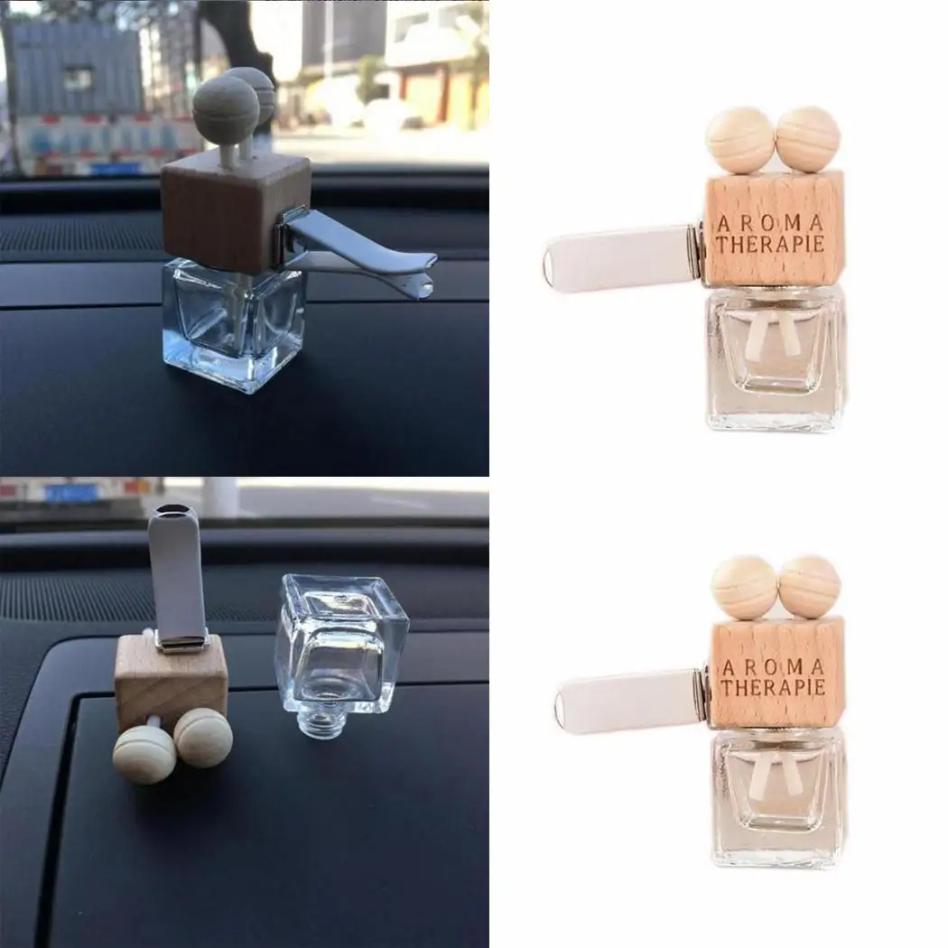 

Car Air Freshener Air Conditioner Fragrance Diffuser Geometric 42g Casual Perfume Empty Bottle As Picture