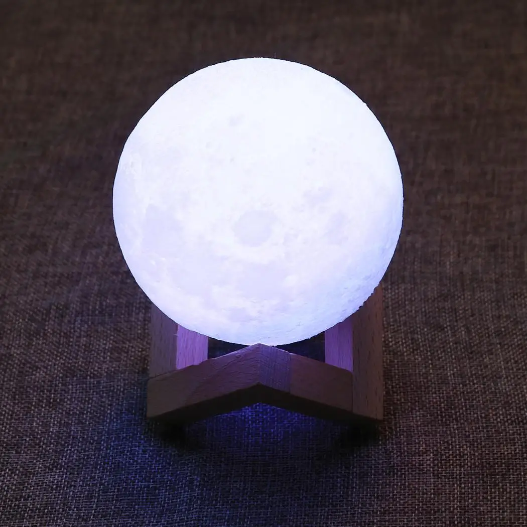 

Colors Switch Remote Print 3.9 3D 3 Inch Adjustable Brightness Touch Types Moon Control LED or with Lamp 16 Lamp Stand Wooden