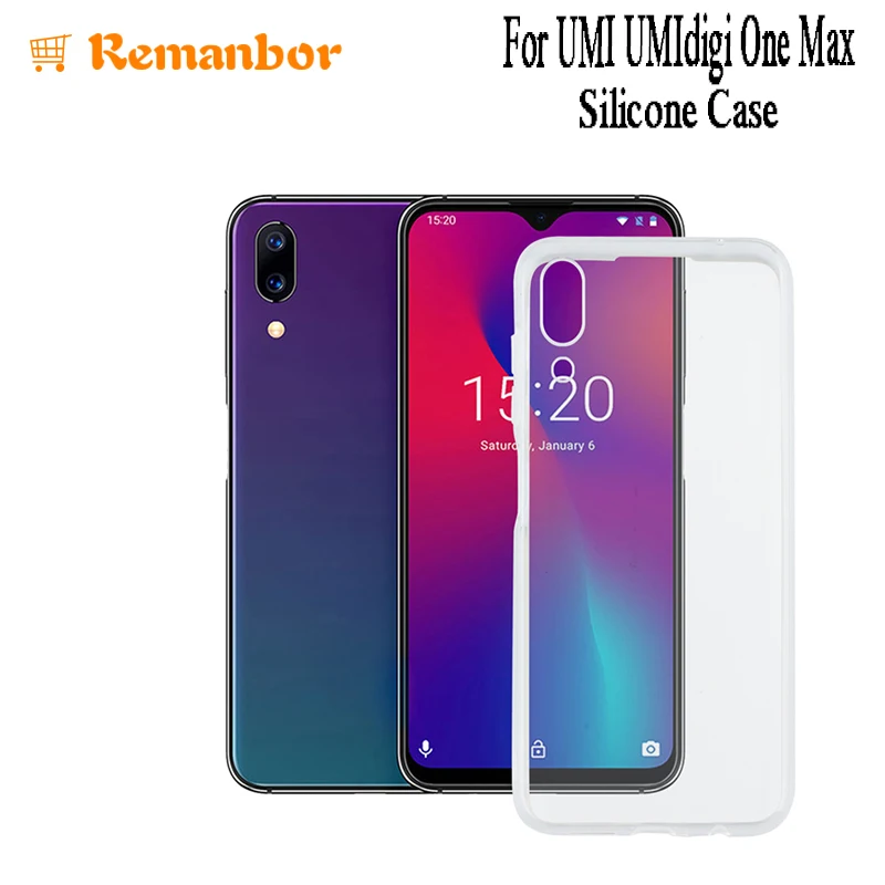 Remanbor для UMI UMIdigi One Max силиконовый чехол прозрачный TPU смартфона защитный |