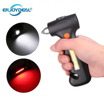 

COB USB Rechargeable Magnetic Worklight LED Flashlight lighting flashlight Portable Flash Light Security Hammer Torch Lamp