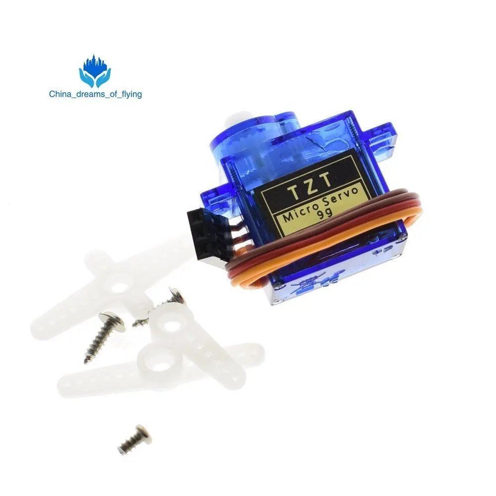 TZT Smart Electronics 1 шт. Rc Mini Micro 9g 6 кг Servo SG90 Для RC 250 450 Вертолет самолет автомобиль