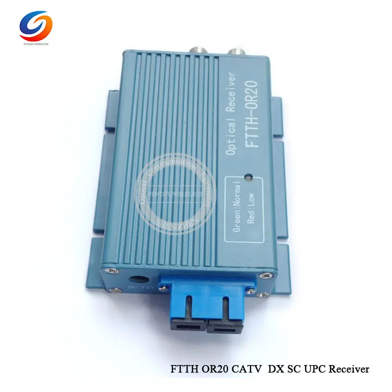 

2018 Hottest OR20 CATV FTTH Fiber Optical Receiver AGC 2 output Micro SC UPC Duplex Connector with 2port Aluminium WDM