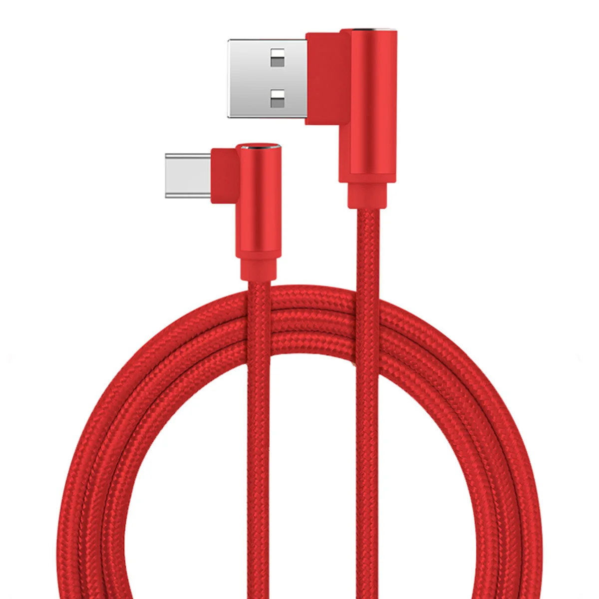 

1m USB Data Sync Cable fast Charging Cable 90 Degree Right Angle for Type-c Phone Cable