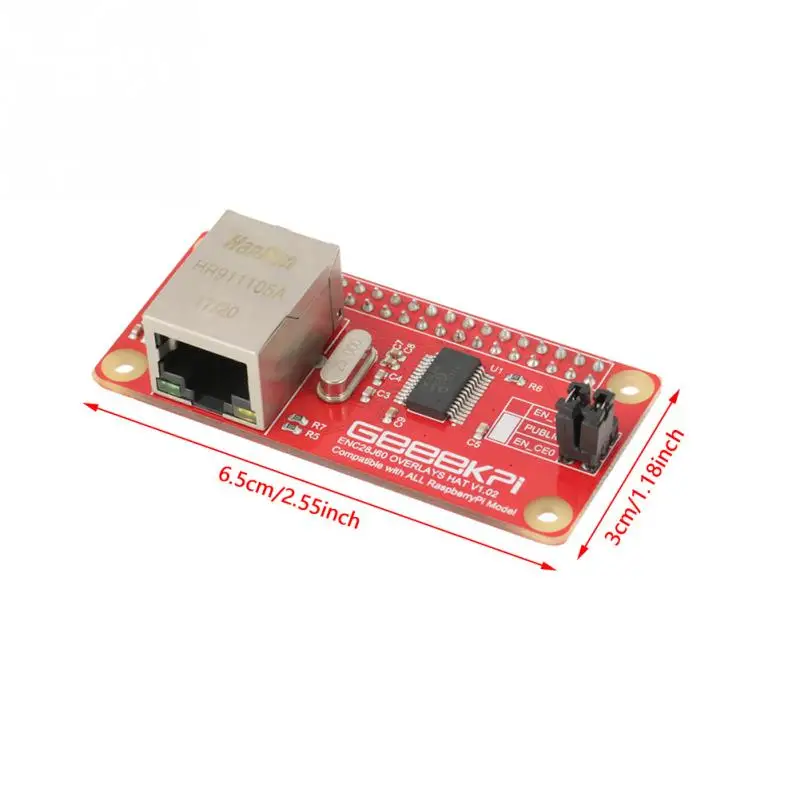 Горячий ENC28J60 Ethernet LAN сетевой адаптер модуль для Raspberry Pi нулевой платы