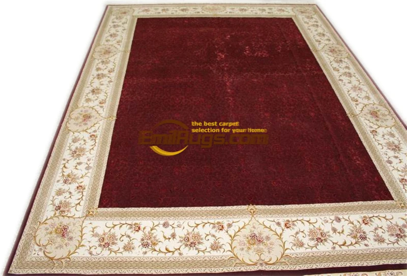 Ковер Разделение ковровое покрытие в Гостиная в сдержанном стиле ковер из чистой шерстяной в Гостиная шерсть Европейский красный Blackgc117savyg28