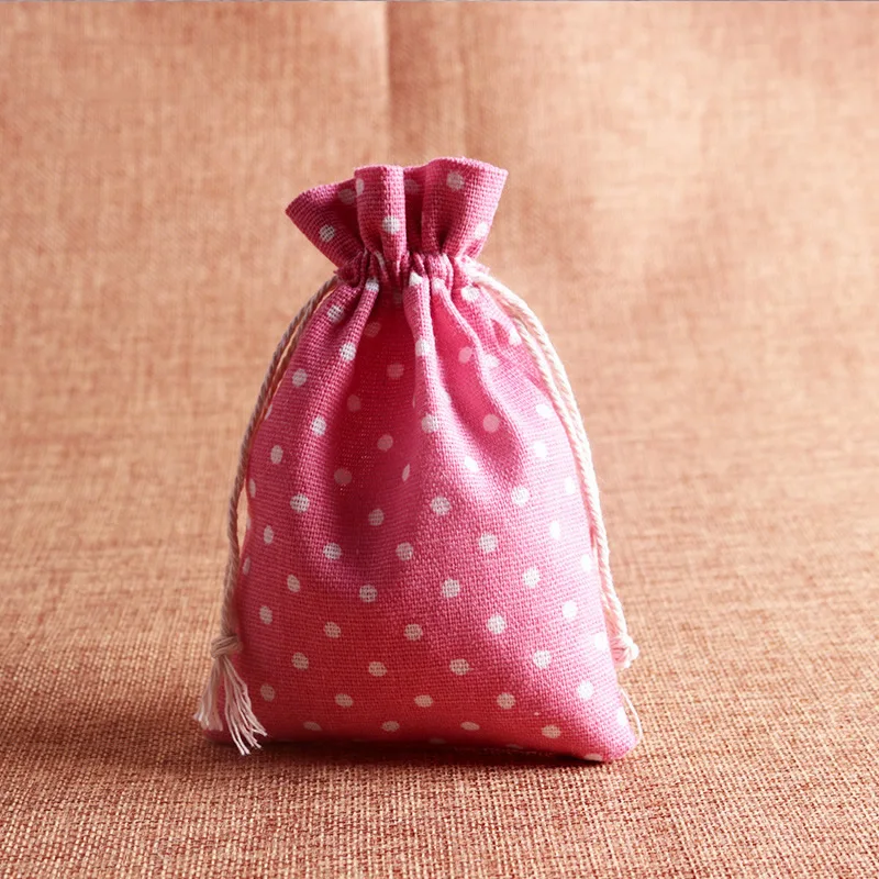 20Pcs Cotton Candy Gift Bags Pink Dot Printed Gift Bag Kids Birthday ...