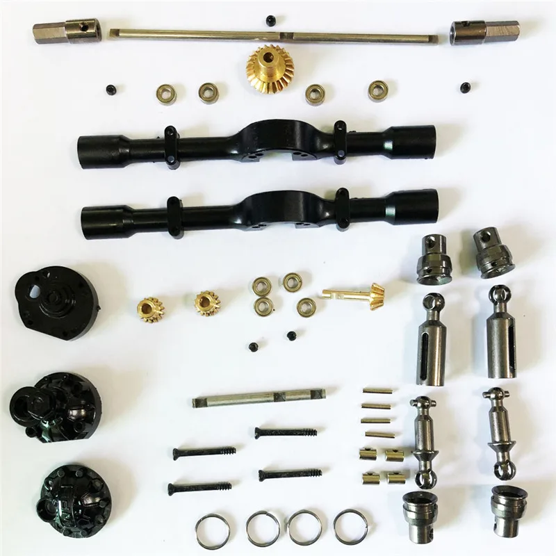 1 Set Front Rear Metal Bridge Axle for WPL B-1 B16 B24 B36 C14 C24 1/16 4WD 6WD Rc Car Parts | Игрушки и хобби