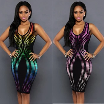 

2018 Summer Dress Vestido New Women Summer Casual Bandage Bodycon Evening Party Clubwear Short Mini Dress