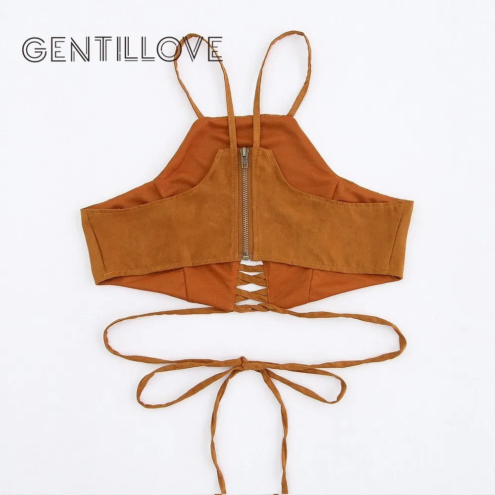 Кроп топ Gentillove женский из искусственной замши пикантный винтажный на шнуровке