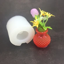 3D ваза силиконовая форма для помадки украшения торта, украшения для кексов, полимерная глина, ювелирные изделия, смола художественная форма DIY крафтинговые проекты