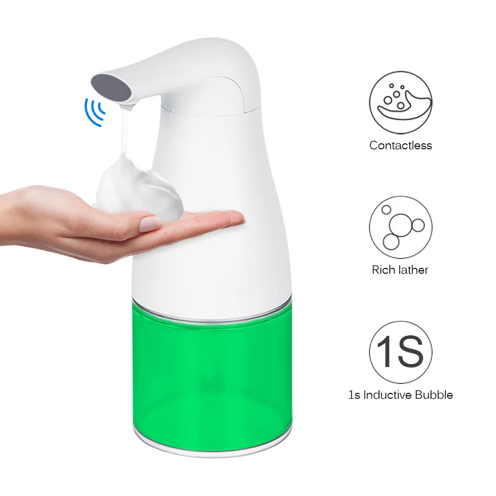 

Battery Power 400Ml Foaming Automatic Liquid Soap Dispenser Smart Sensor ABS Electric Soap Dispenser for Kitchen Hotels Bathroom