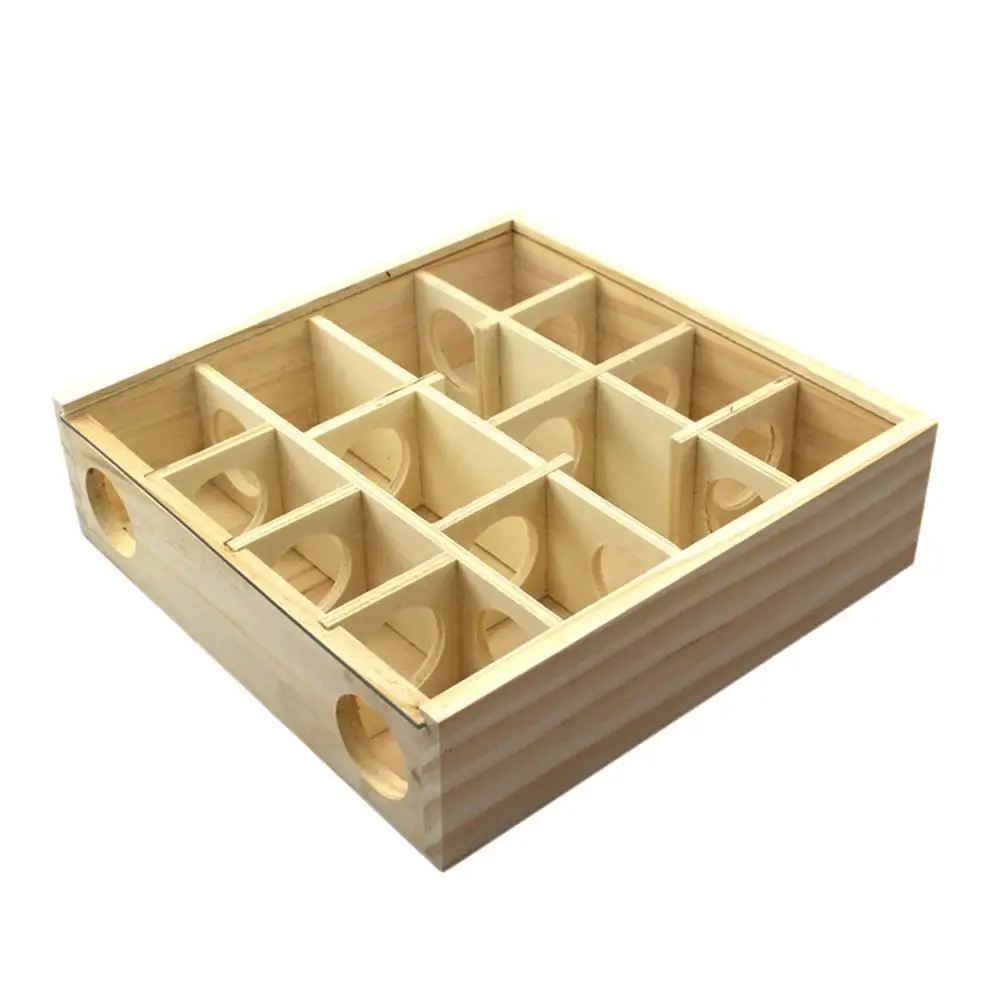 Adeeing Wooden Maze Tunnel Toy for Small Animal font b Pet b font Hamster