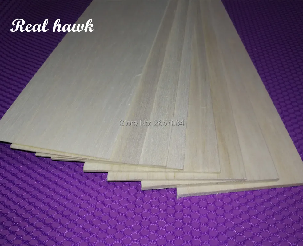 

20pcs 1000x100x1.5mm AAA Model Balsa wood sheets for DIY RC model wooden plane boat material