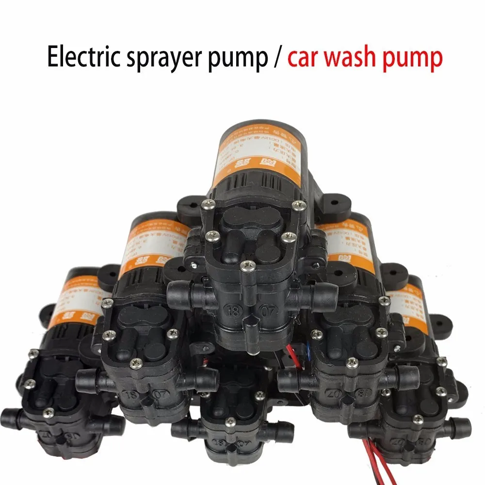 Сельскохозяйственный Электрический водяной насос прочный Dc 12 v 70psi 3 5 л/мин Черный