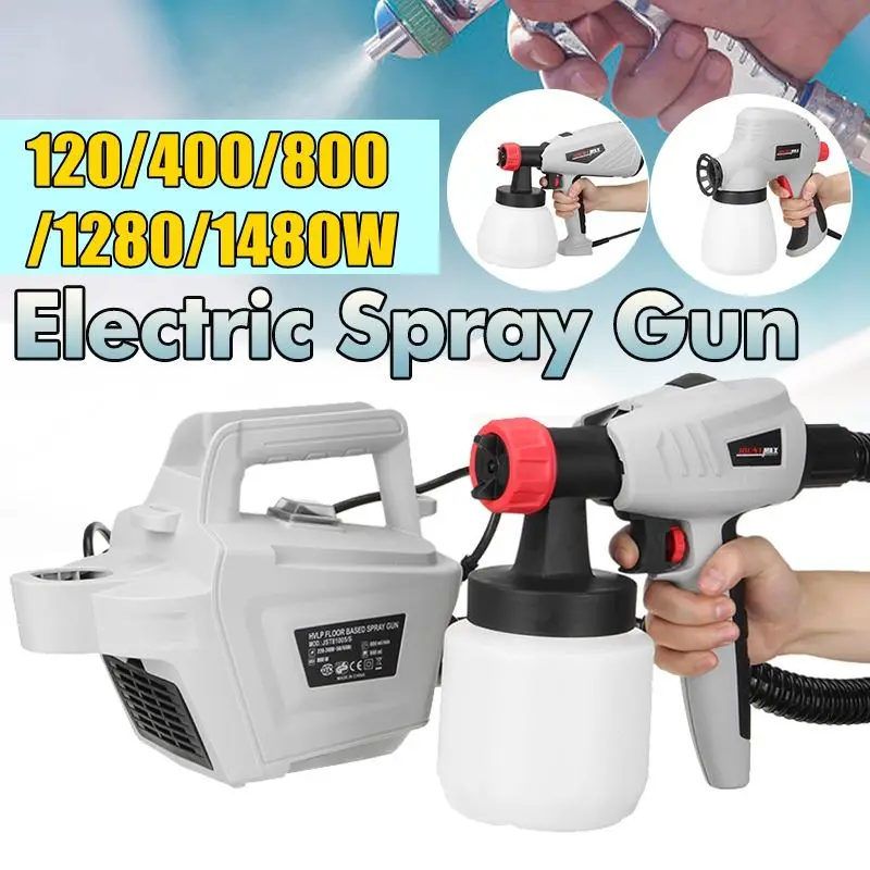 

120/400/800/1280/1480W High Voltage Electric Spray Paint Sprayer Cake Chocolate Sprayer with Adjustable Flow Control Power Tools