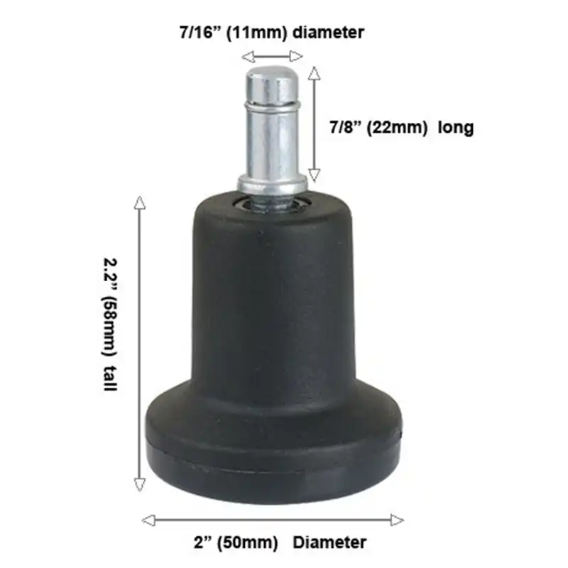 Naliovker High Profile Bell Glides Replacement For Office Chair Without Wheels Bar Stool 5 Pack Fixed Stationary Caster Glide Casters Home Kitchen Umoonproductions Com