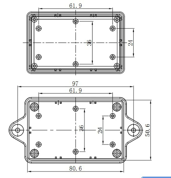 plastic box enclosure electronics junction housing abs plastic instrument enclosure project enclosure housing case szomk diy enclosure  (8).jpg