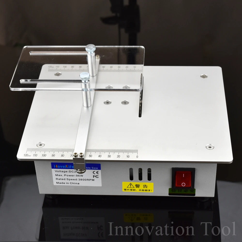 Настольная мини-пила ручной работы, деревообрабатывающая скамейка, DIY хобби, модель, режущий инструмент, 3800 об/мин с адаптером питания, HSS пильный диск