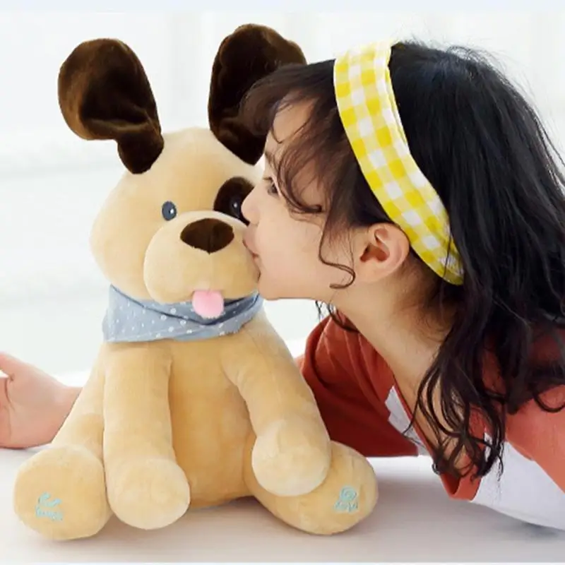 Hot Talking Dog Electronic Pet Plush Toy Cute Sound Record Dog Educational Toy for Kids Eyes