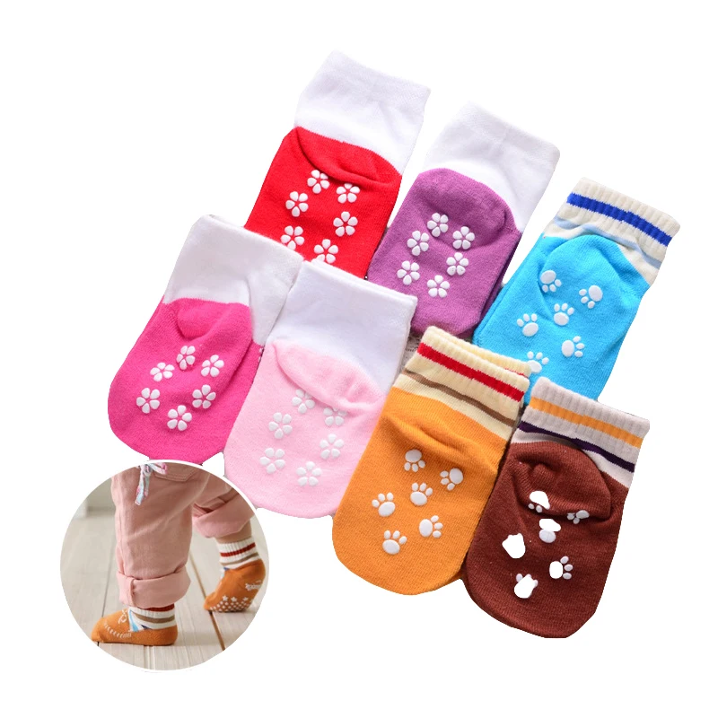 

One Pairs Baby Boy Girls 0-1 Years Anti-slip Socks Newborn Infant Socks