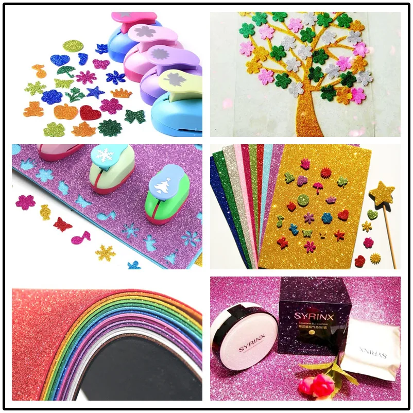 jojofuny 20 Folhas A4 Papel Glitter Suprimentos Para Scrapbooking Decoração  Da Mão Presentes Feitos À Mão Papel Crafting Scrapbooking Papel Craft