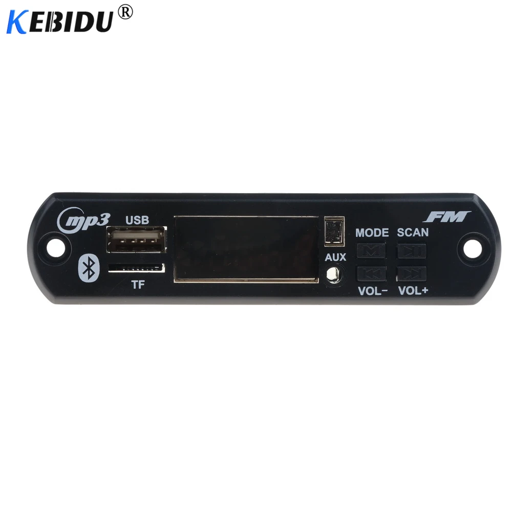 MP3 декодер kebidu Bluetooth 5 0 плата в 12 В аудио модуль FM TF Радио Блок питания Micro USB для