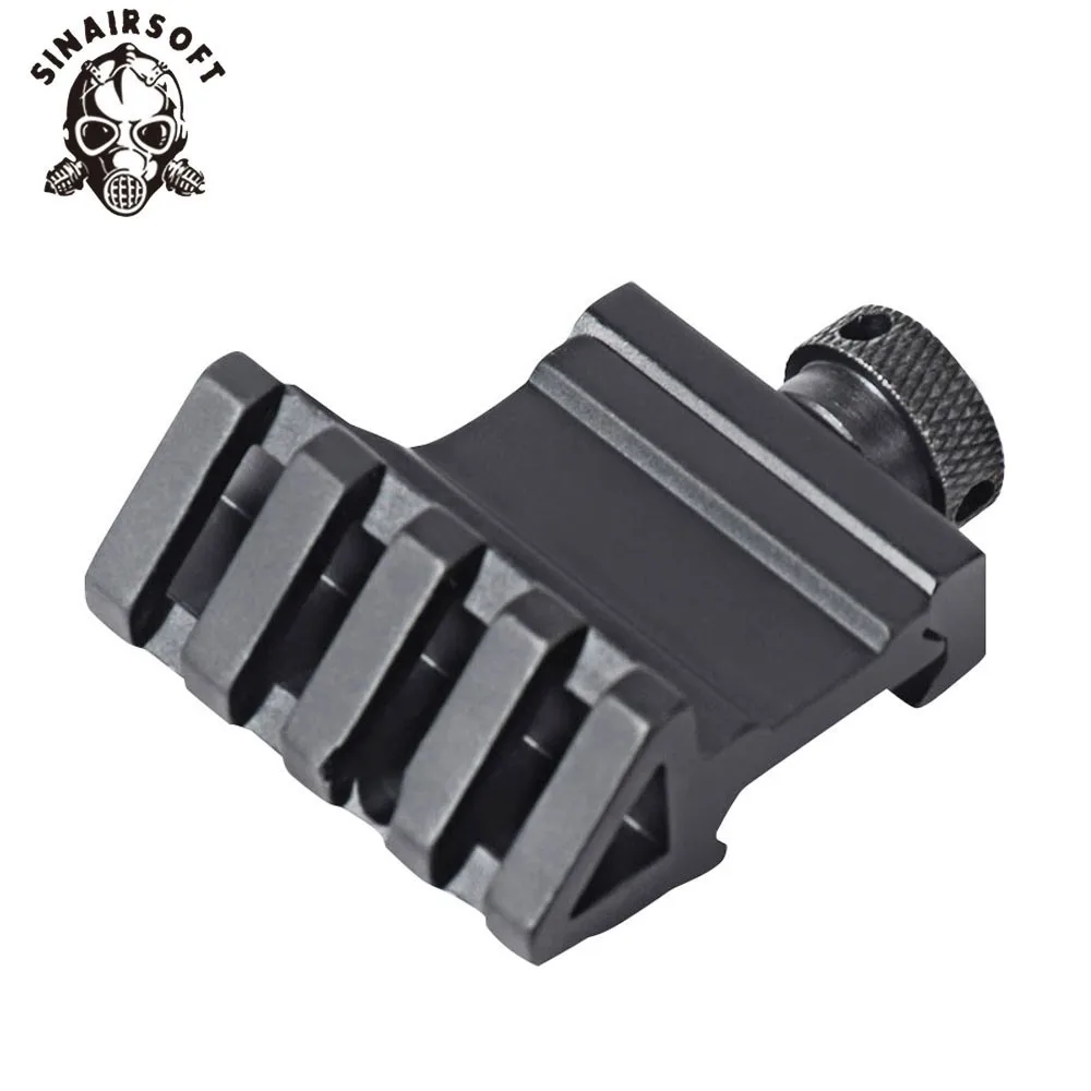 

45 Degree Angle Tactical Laser Paintball Base Adapter Aluminum Offset 4 Slot Side RailScope Mount 20mm Picatinny Weaver