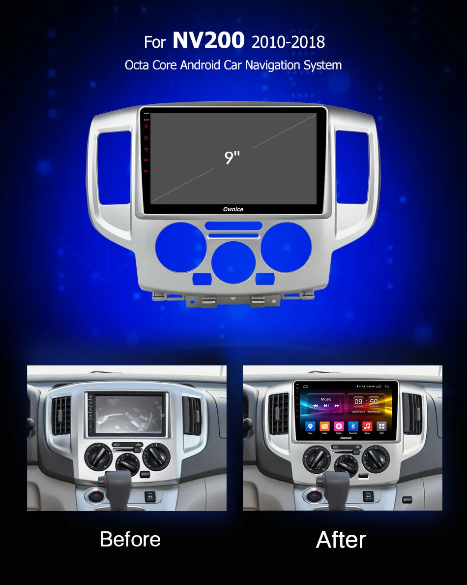 Best For Nissan NV200 2010 2011 2012 2013 2014 2015 2016 2017 2018 Stereo Radio Vehicle Android auto DVD Multimedia Car Player GPS 2