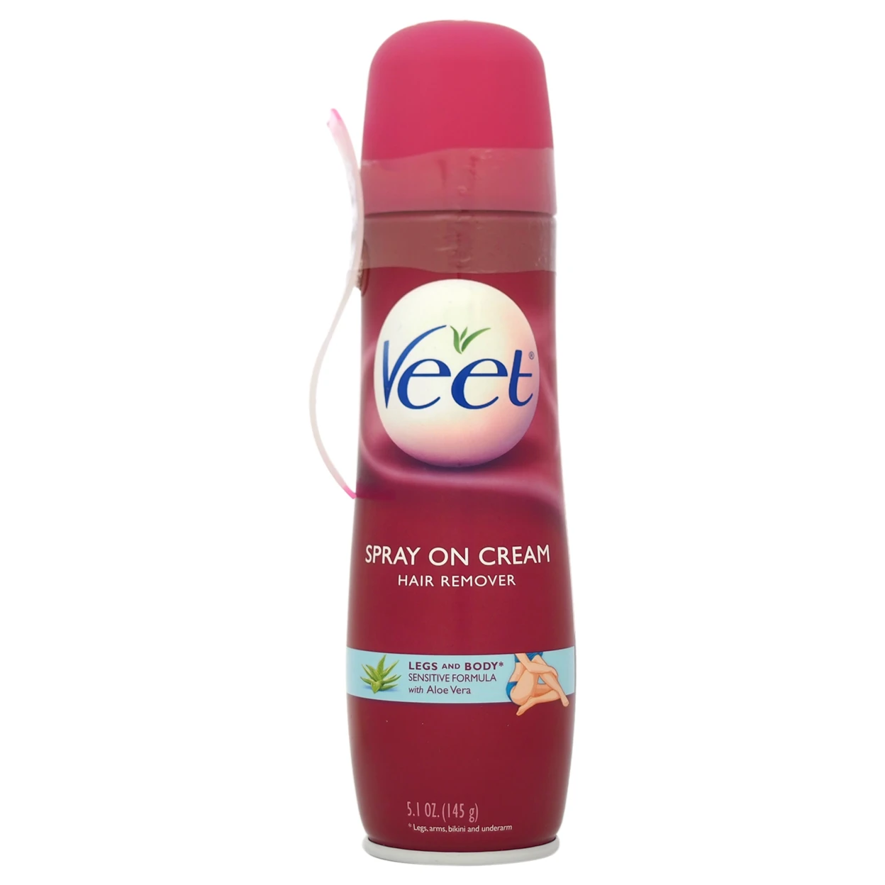 Spray On Cream Hair Remover Sensitive Formula by Veet for Women 5.1 oz