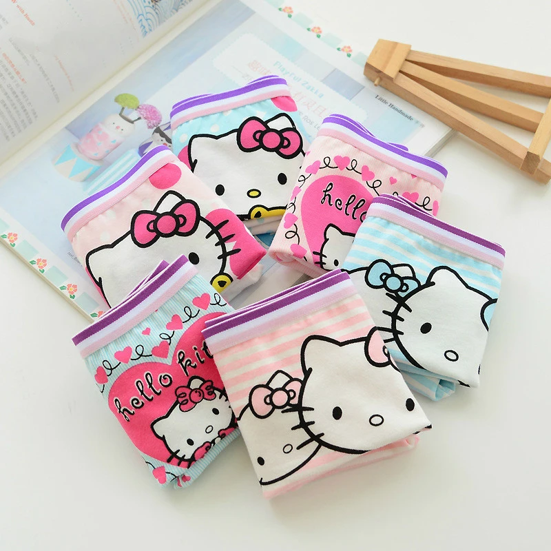 

2018 4pcs Kids Underwear Fashion Panties Girls' Briefs Female Child Lovely Cartoon Children Clothing Baby Clothe