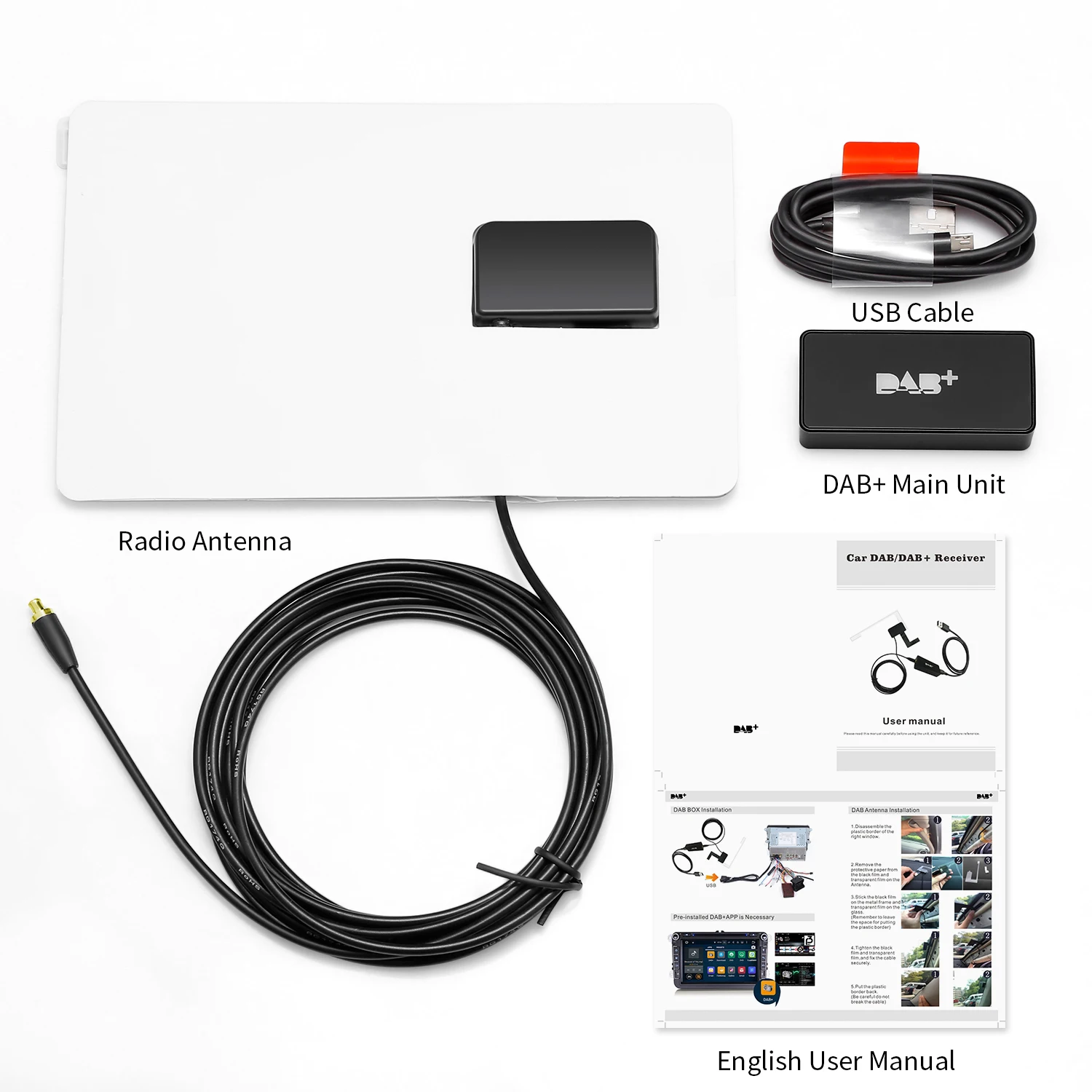 ZEEPIN BOX2 DAB/DAB + 301 Автомобильная цифровая активная антенна для автомобильной