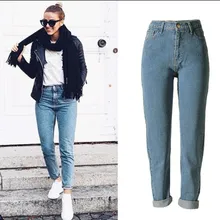Женские джинсы с высокой талией, обтягивающие джинсы-карандаш в стиле мамы, высококачественные джинсовые штаны